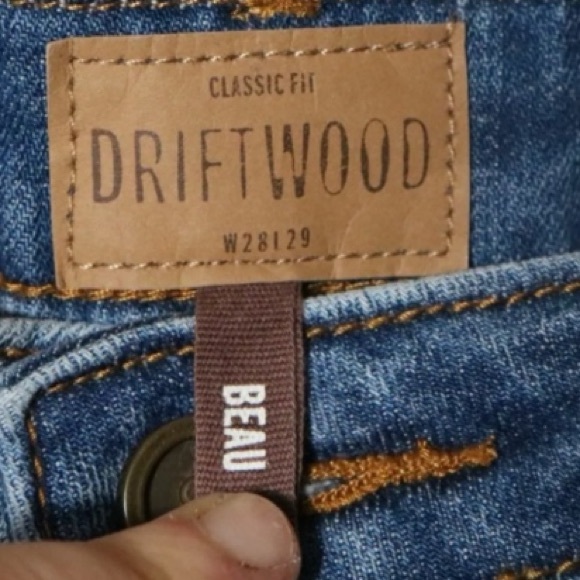 TRADE W @talljames! DRIFTWOOD BEAU SEQUIN HEART APPLE STRAWBERRY EYES JEANS 31 - Picture 6 of 8